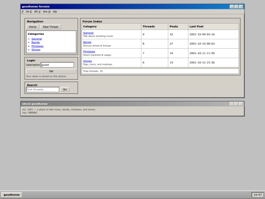 index screenshot