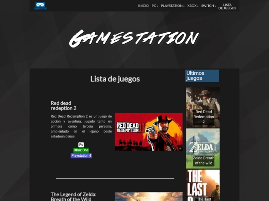 listajuegos screenshot