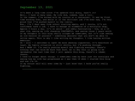 diary/13092021 screenshot