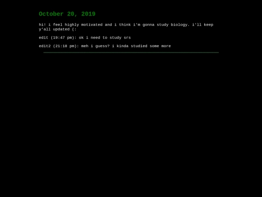 diary/20102019 screenshot