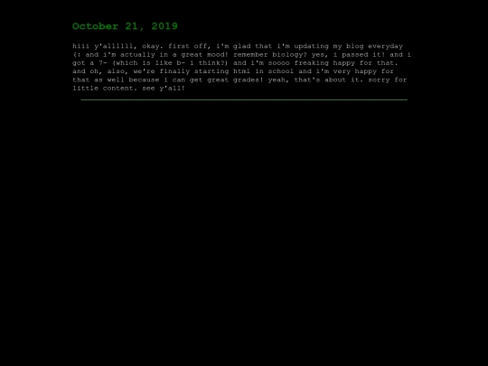 diary/21102019 screenshot