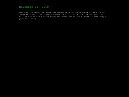 diary/21112019 screenshot