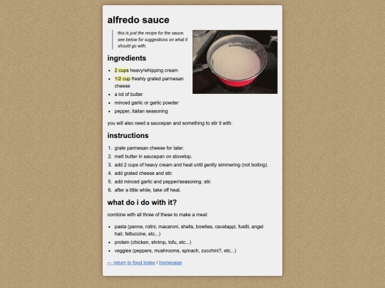 food/alfredo screenshot