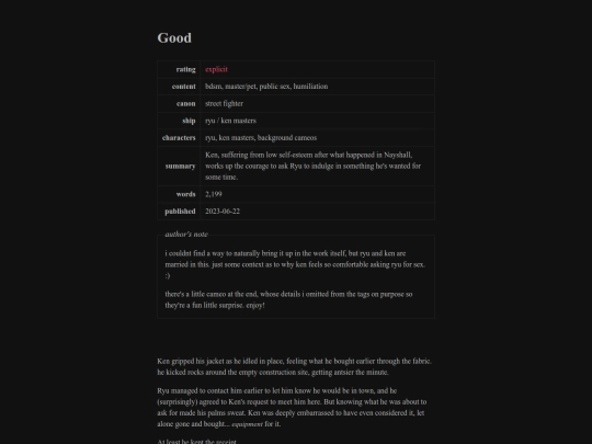 mine/fic/sf/ryuken-good screenshot