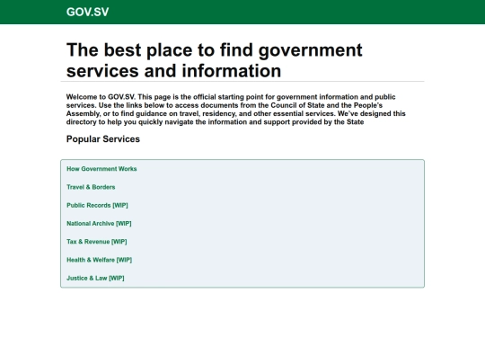 gov.sv screenshot