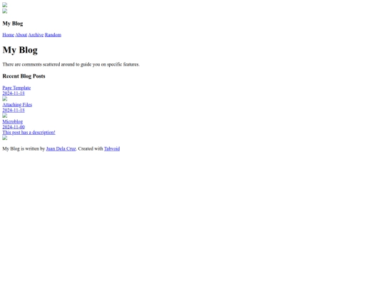 blog screenshot
