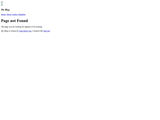 blog/not_found screenshot
