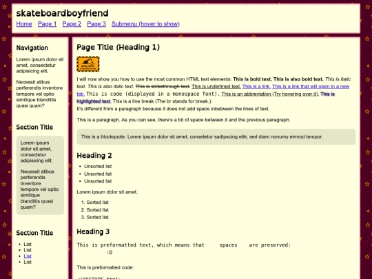 index screenshot