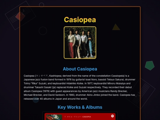 Casiopea screenshot