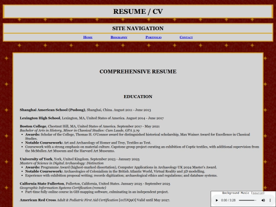 resume screenshot