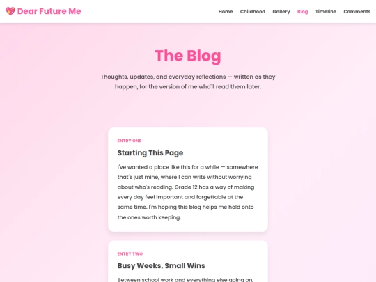 blog screenshot
