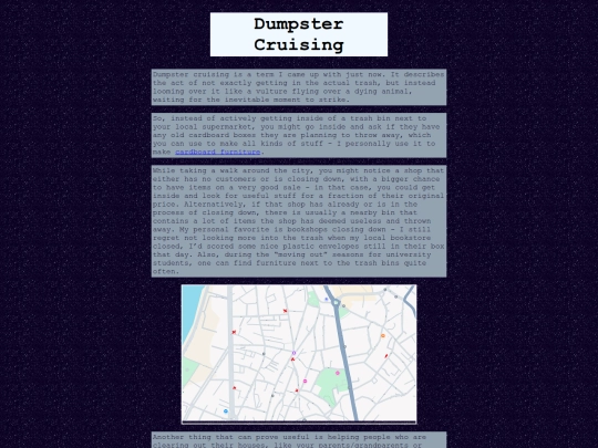 rat/rat-guide/dumpster/dumpster-cruising screenshot