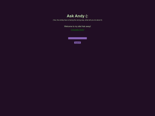 universe/ask_andy/ask_andy screenshot