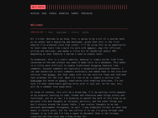 welcome-old screenshot