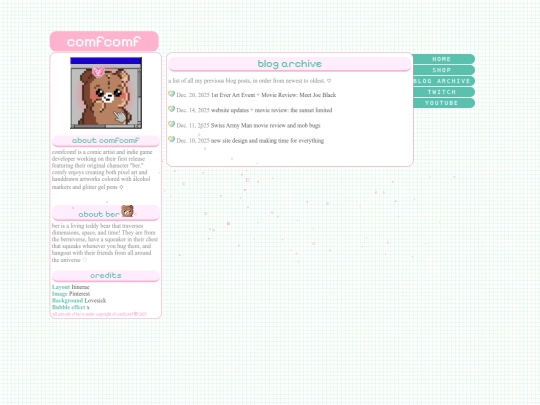blogarchive screenshot