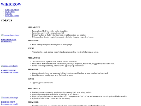 IDENTIFICATIONS screenshot