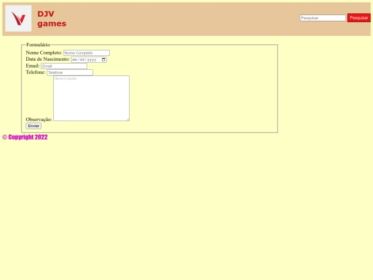 cadastro screenshot