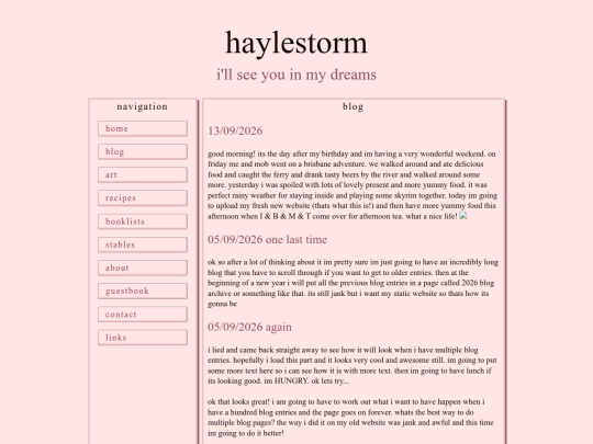 blog screenshot