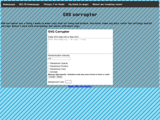 infopages/svgcorruptor screenshot