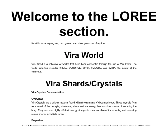 LORE screenshot