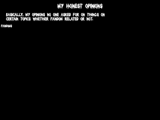 Aboutme/opinions screenshot
