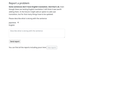 report screenshot