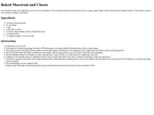 recipe screenshot