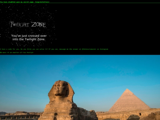 secretpage screenshot