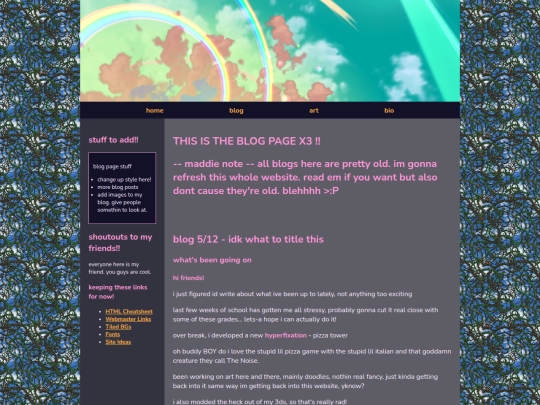 blog screenshot