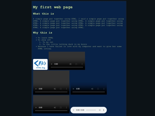 test screenshot