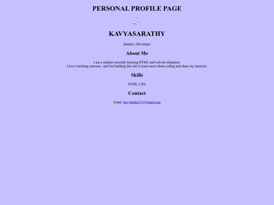 profile/projrct1 screenshot