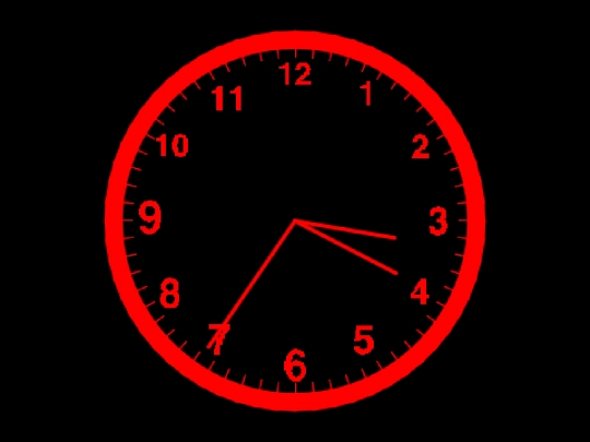 Clock screenshot