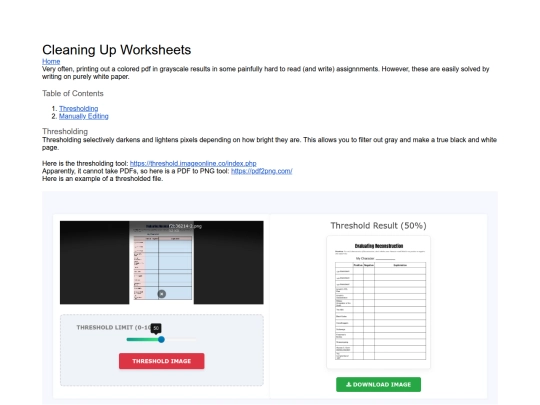 Teaching Resources/CleaningUpWorksheets screenshot