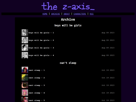archive screenshot