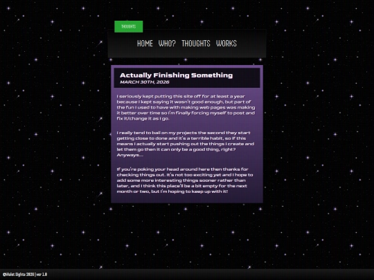 thoughts/misc/startingsite screenshot