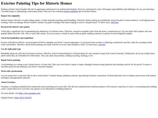 ExteriorPaintingTipsforHistoricHomes screenshot