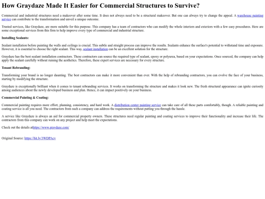 HowGraydazeMadeItEasierforCommercialStructurestoSurvive screenshot