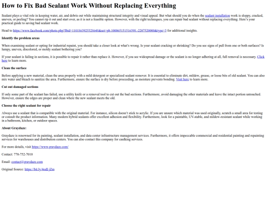 HowtoFixBadSealantWorkWithoutReplacingEverything screenshot
