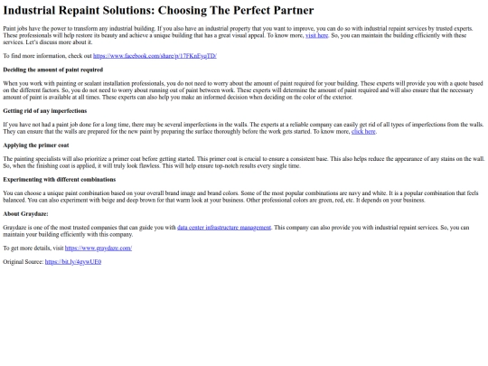 IndustrialRepaintSolutionsChoosingThePerfectPartner screenshot