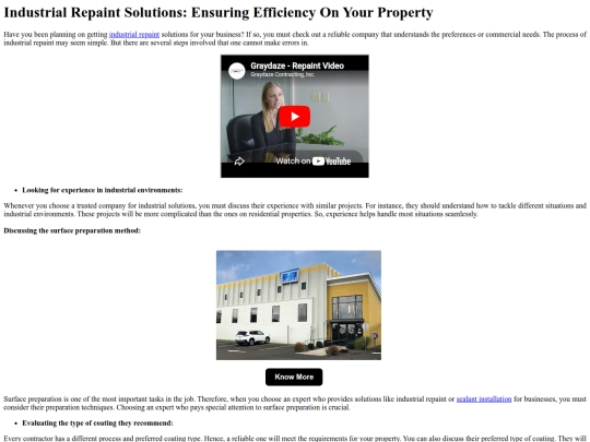 IndustrialRepaintSolutionsEnsuringEfficiencyOnYourProperty screenshot