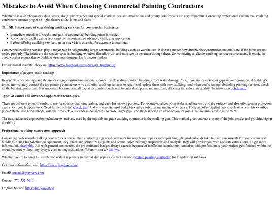 MistakestoAvoidWhenChoosingCommercialPaintingContractors screenshot