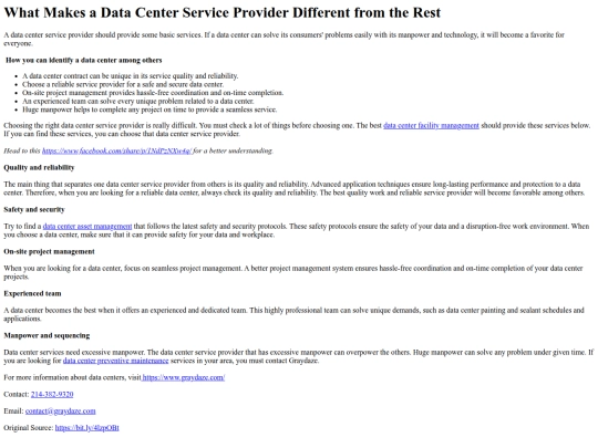 WhatMakesaDataCenterServiceProviderDifferentfromtheRest screenshot