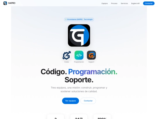 gaproequipo screenshot