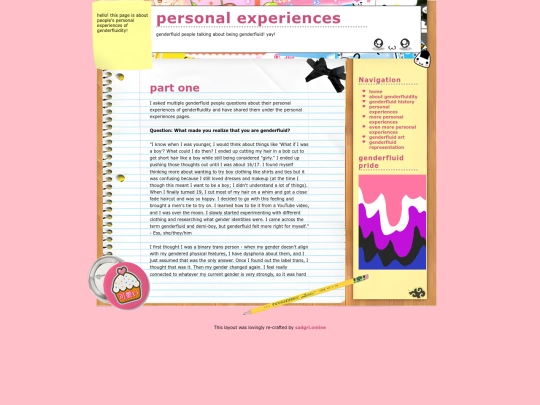 personalexperiences screenshot