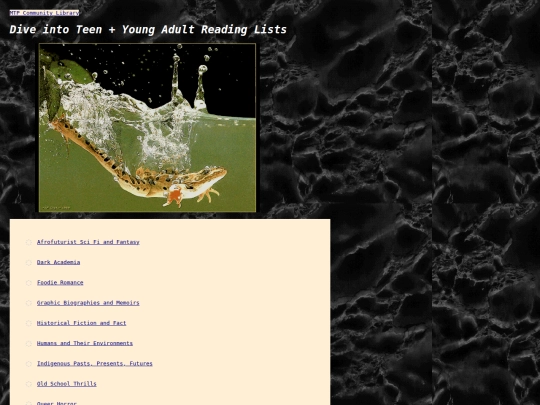 reading-lists screenshot