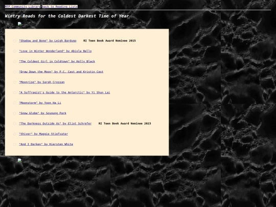 wintry-reads screenshot