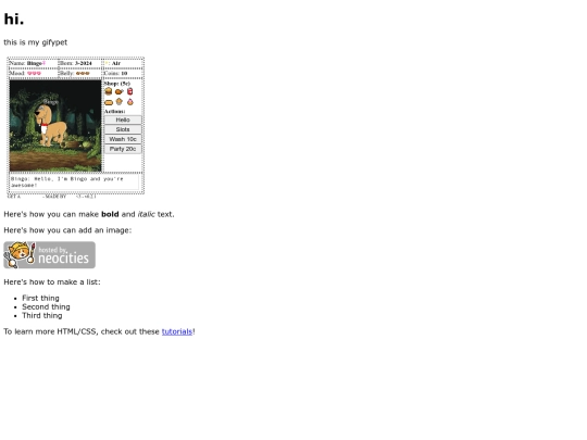 index screenshot