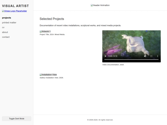 projects screenshot