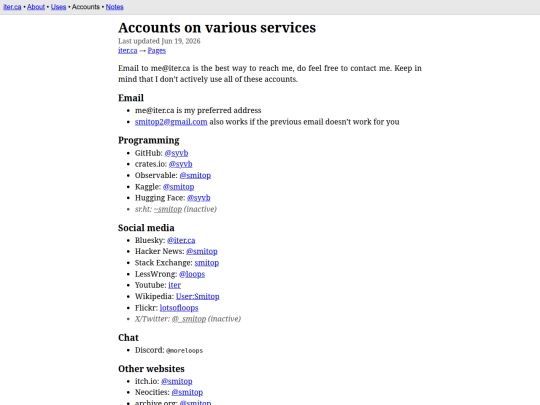 p/accounts screenshot