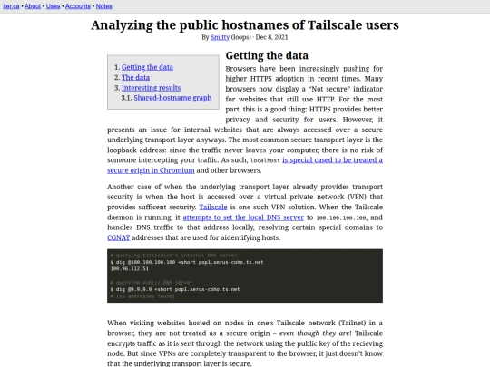 post/hostnames screenshot
